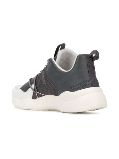 Shop Arkk Colour Block Sneakers In Grey