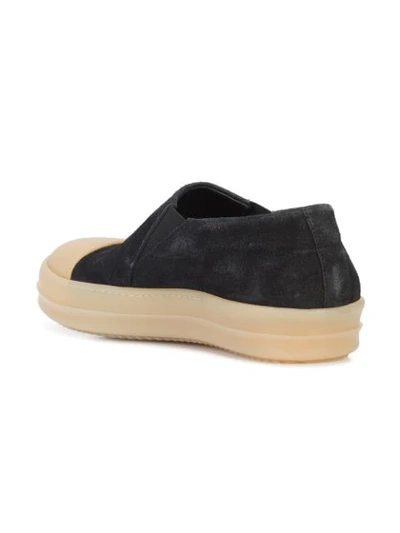 Shop Rick Owens Boat Sneakers In Black