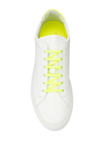 Shop Common Projects Contrast Lace-up Sneakers In White