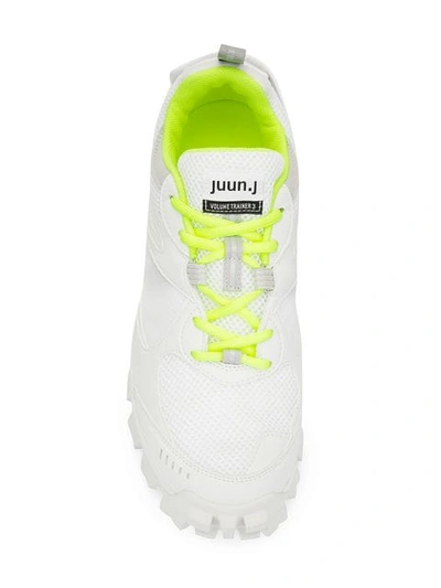 Shop Juunj Lace-up Sneakers In White