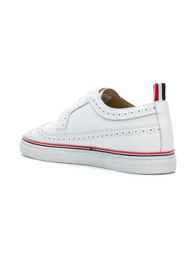 Shop Thom Browne Longwing Cupsole Brogues In White