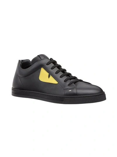 Fendi Monster Eyes Sneakers In Black | ModeSens