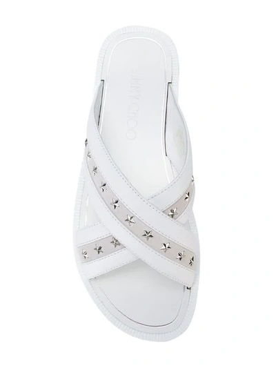 Shop Jimmy Choo Wally Sandals - Farfetch In White