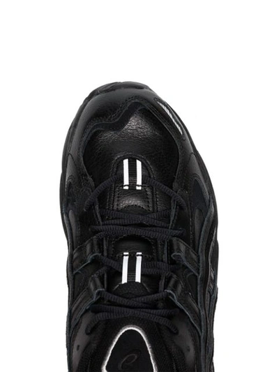 Shop Asics Black Gel Kayano 5 Leather Low Top Sneakers