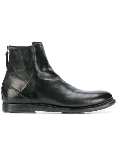 Shop Silvano Sassetti Flat Ankle Boots In Black