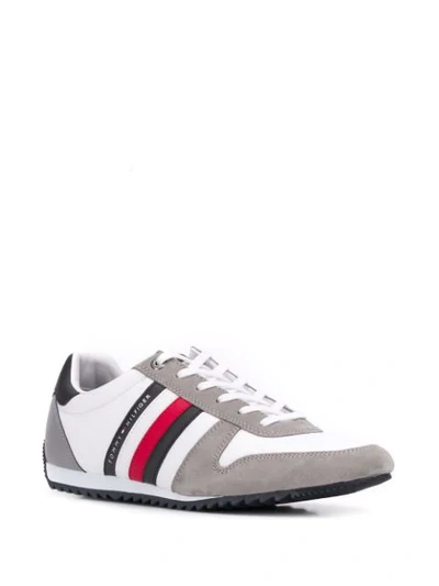 Shop Tommy Hilfiger Essential Signature Sneakers In White