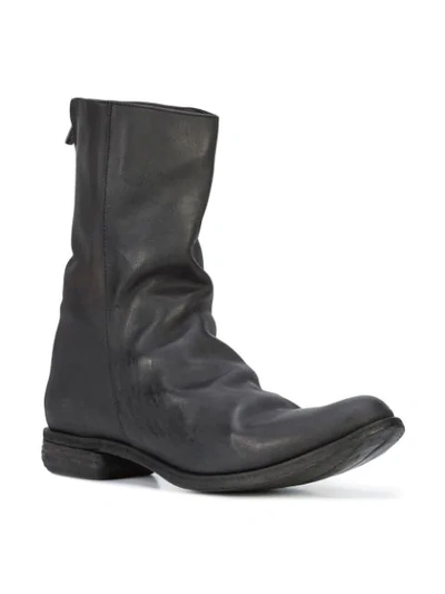 Shop A Diciannoveventitre Double Zip Boots In Black