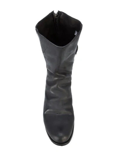 Shop A Diciannoveventitre Double Zip Boots In Black
