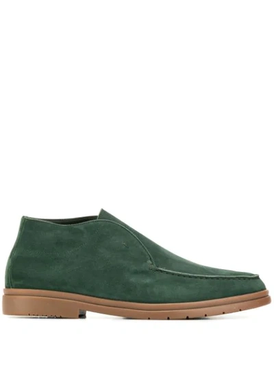 Shop Andrea Ventura Slip-on Loafers In Green