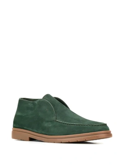 Shop Andrea Ventura Slip-on Loafers In Green