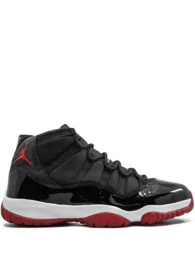 Shop Jordan Air  11 Retro "bred" Sneakers In Black
