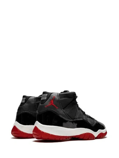 Shop Jordan Air  11 Retro "bred" Sneakers In Black