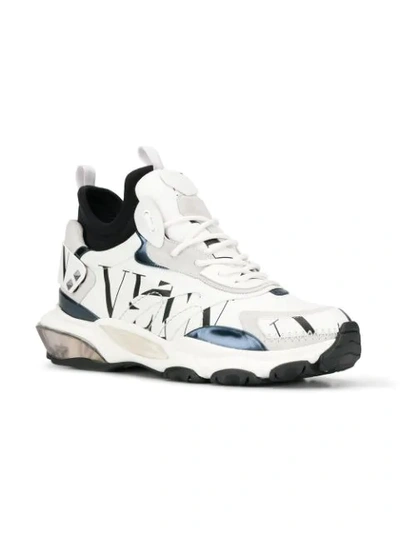 Shop Valentino Vltn Sneakers In White