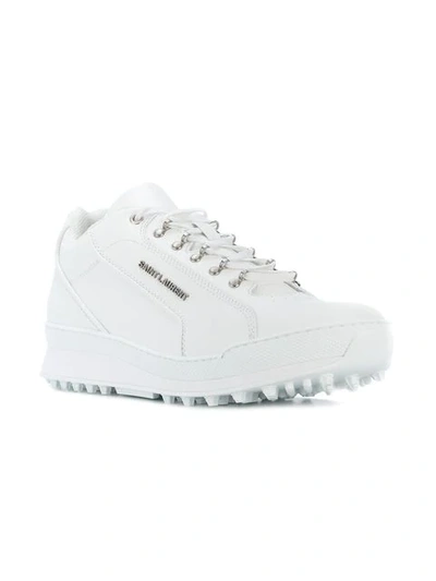 Shop Saint Laurent Jump Sneakers In White