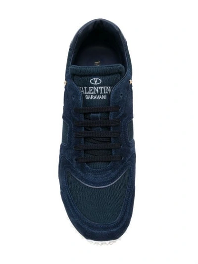 Shop Valentino Garavani Soul Am' Sneakers In Blue