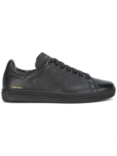 Shop Tom Ford Warwick Sneakers In Black