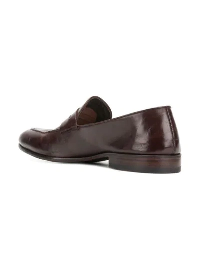 Shop Alberto Fasciani Classic Slip-on Loafers In Brown