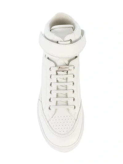 Shop Saint Laurent Max Scratch Mid In 9030 Blanc