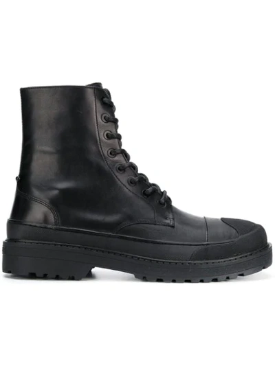 Shop Neil Barrett Military Boots In Black