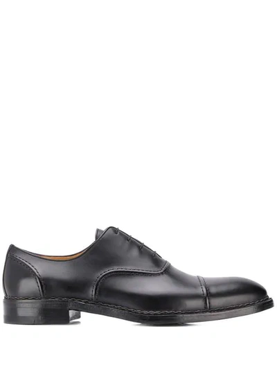 Shop A. Testoni Classic Oxford Shoes In Black