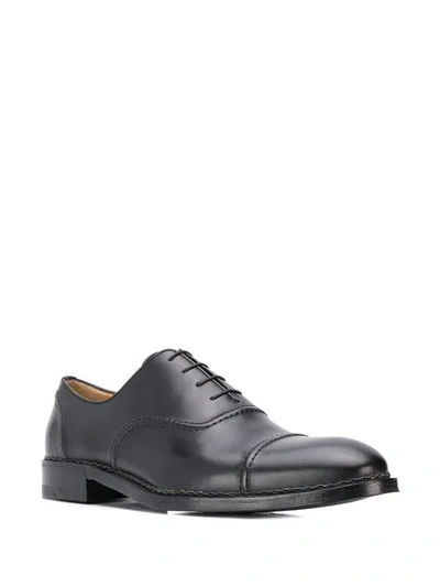 Shop A. Testoni Classic Oxford Shoes In Black