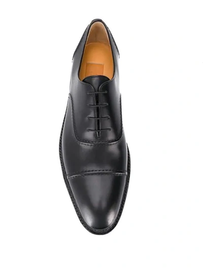 Shop A. Testoni Classic Oxford Shoes In Black