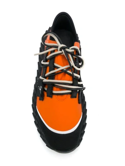 Shop Giuseppe Zanotti Urchin Sneakers In Orange