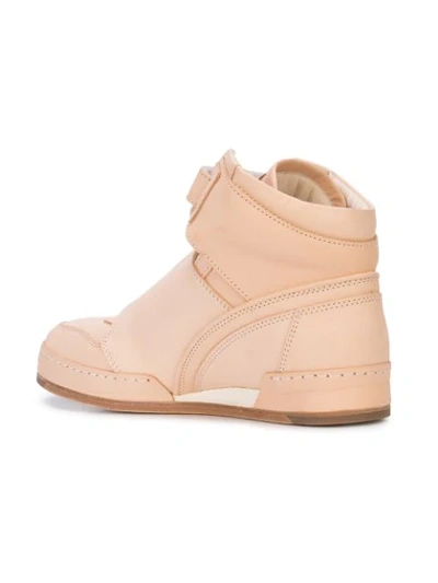 Shop Hender Scheme Touch Strap Hi-top Sneakers In Natural