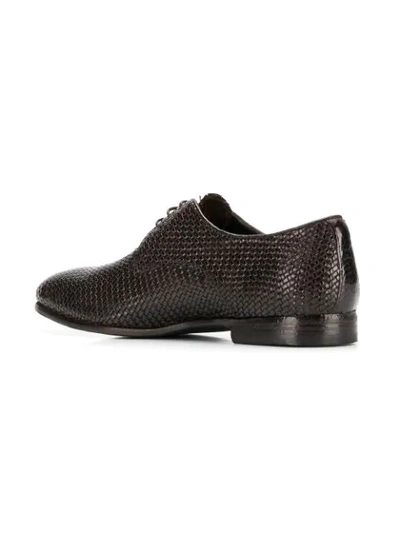 Shop Officine Creative Revien Derby Shoes In Brown