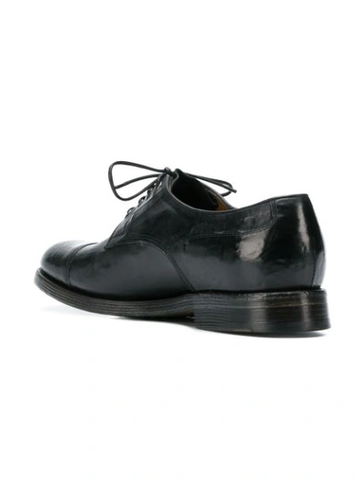 Shop Silvano Sassetti Distressed Derby Shoes In Black