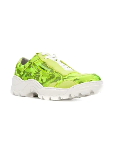 Shop Rombaut Camouflage Low-top Sneakers In Green