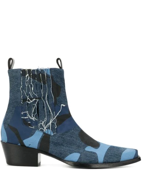 diesel denim boots