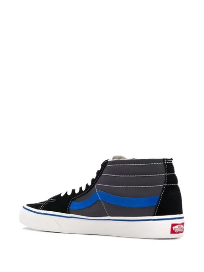 Shop Vans Sk8-mid Sneakers In Black