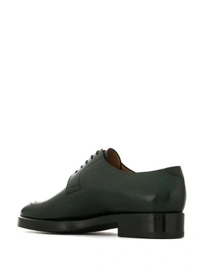 Shop Namacheko Perforated Detail Derby Shoes In Green