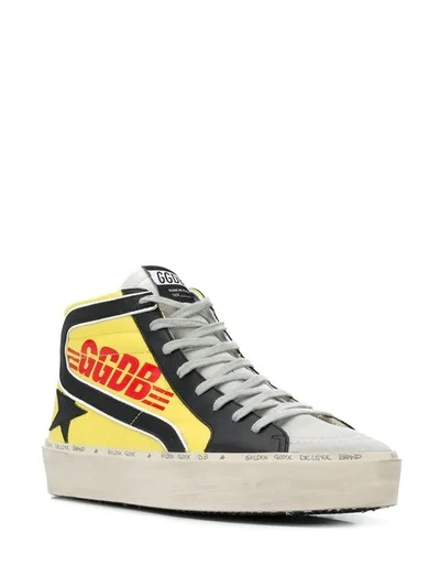 Shop Golden Goose Slide Sneakers In A5 Yellow 