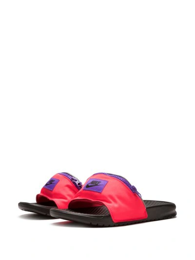 Shop Nike Benassi Jdi Fanny Slides In Pink