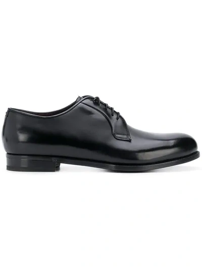 Shop Lidfort Classic Derby Shoes In Black