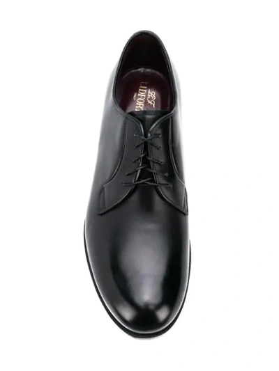 Shop Lidfort Classic Derby Shoes In Black