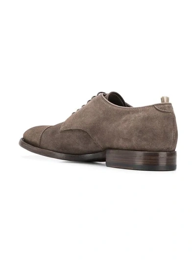 Shop Officine Creative Sensory Derby Shoes In Brown