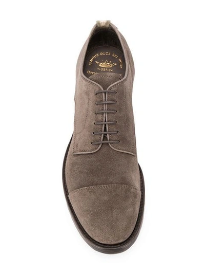 Shop Officine Creative Sensory Derby Shoes In Brown
