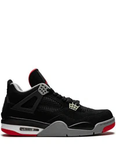 Shop Jordan Air  4 Retro "bred" Sneakers In Black