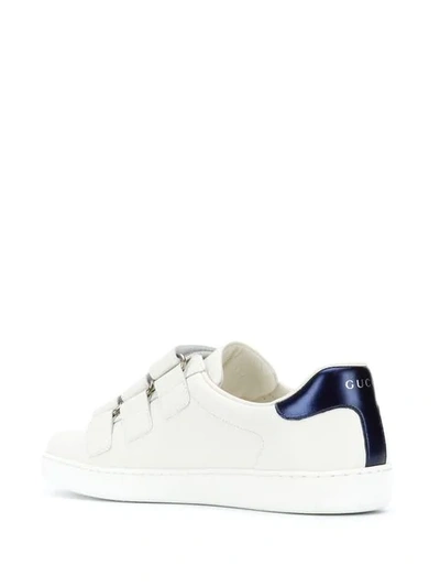 Shop Gucci Web Sneakers In White