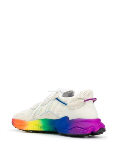 Shop Adidas Originals Ozweego Pride Trainers In Neutrals