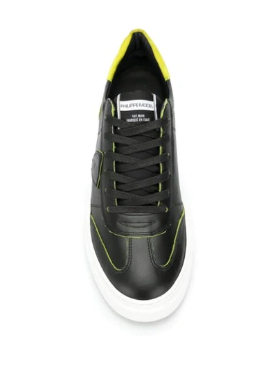 Shop Philippe Model 'balu Temple' Sneakers In Black