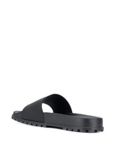 Shop Dsquared2 Logo Sliders In Black