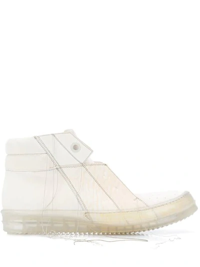 RICK OWENS HI-TOP SNEAKERS - 白色