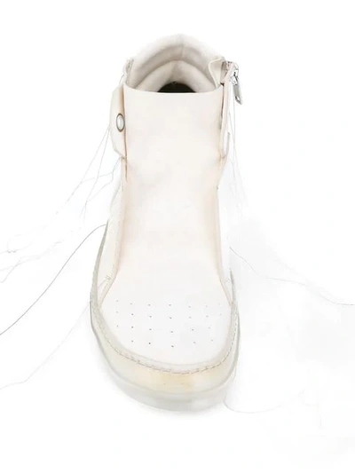 RICK OWENS HI-TOP SNEAKERS - 白色