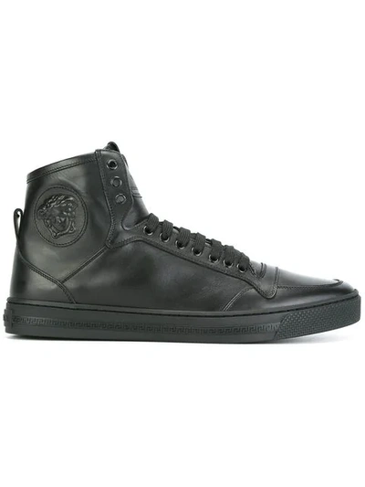 Shop Versace Medusa Hi In Black