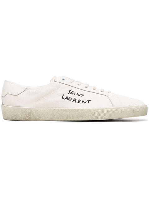 saint laurent white sneakers