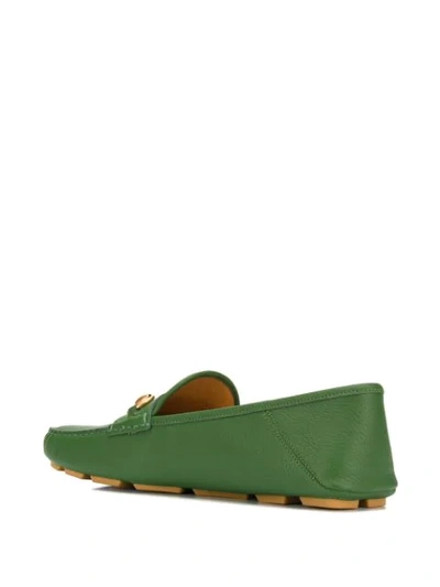 Shop Gucci Horsebit Loafers In Green